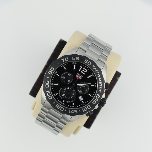 Tag Heuer CAZ1010.BA0842 Mens Formula 1 Watch Black Silver Chronograph Stainless - Picture 15 of 16
